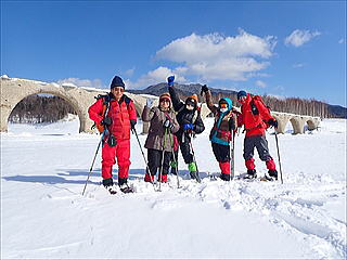 タウシュベツ川橋梁 スノーシュー